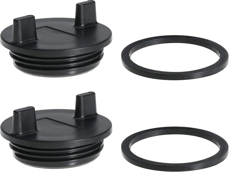 TUELETFU Fuel Deck Fill Cap Replaces 0126DP0BLK for Perko 1313 and 1314 Series for Seachoice 32011 for Ranger Brass Non-Locking Cap 2 Pcs - Image 1